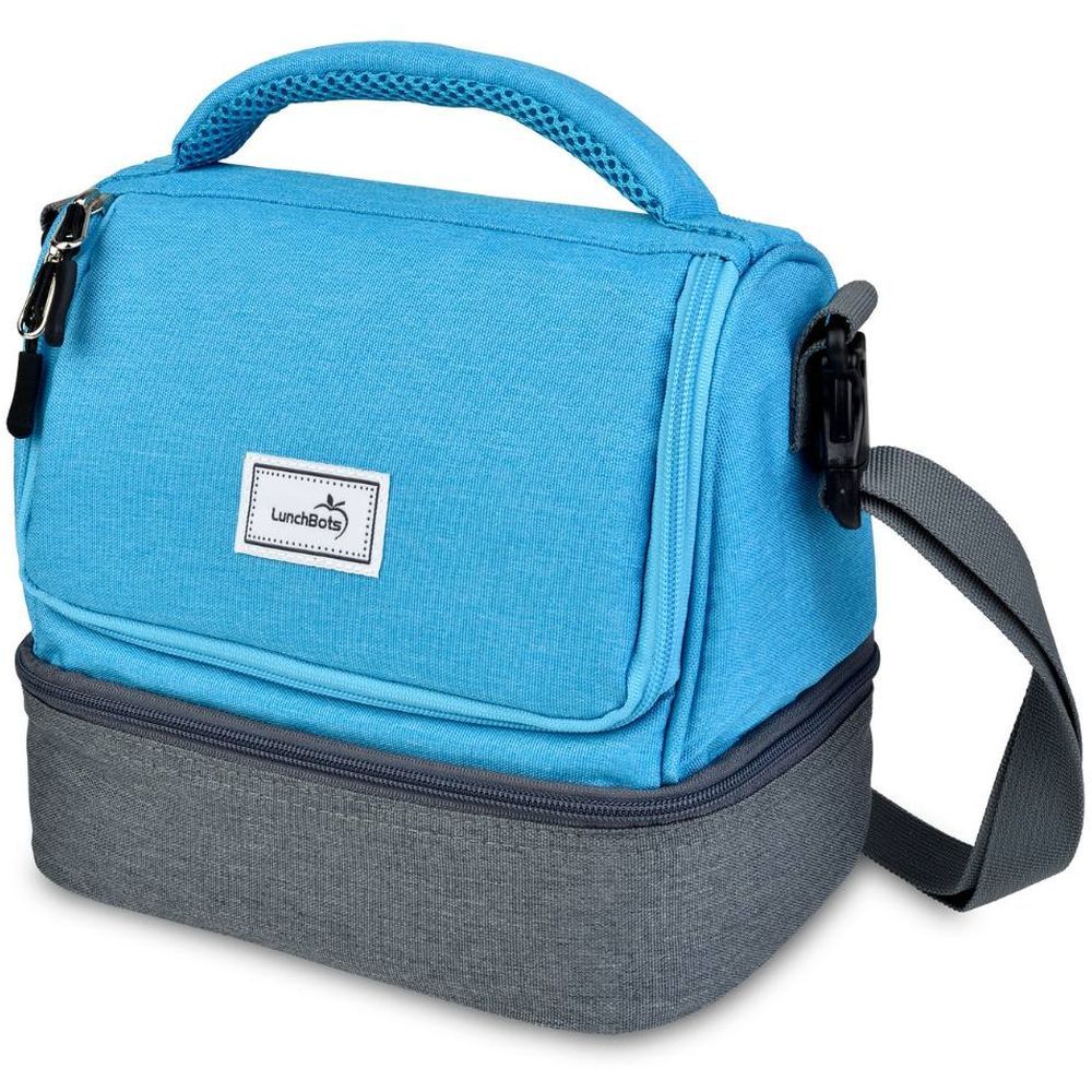 Lunchbots - Duplex Insulated Lunch Bag - Aqua