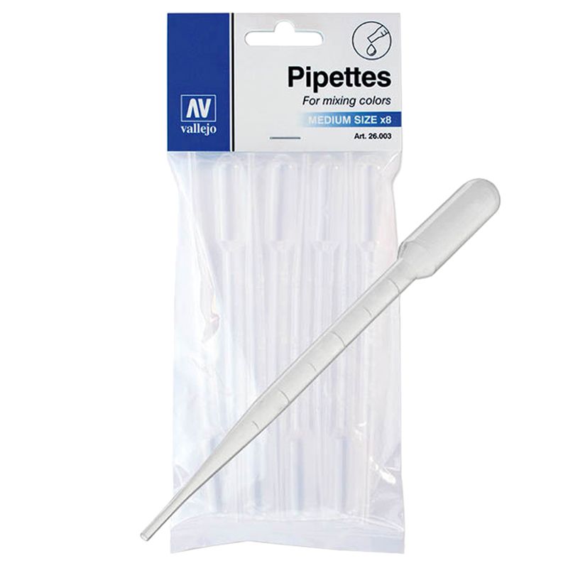 Vallejo - 26.003 Pipettes - 3ml - 8 pcs - White