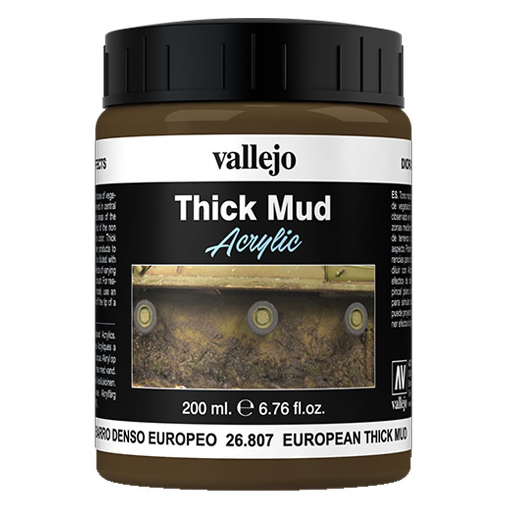 Vallejo - 26.807 Thick Mud 200ml - European Mud