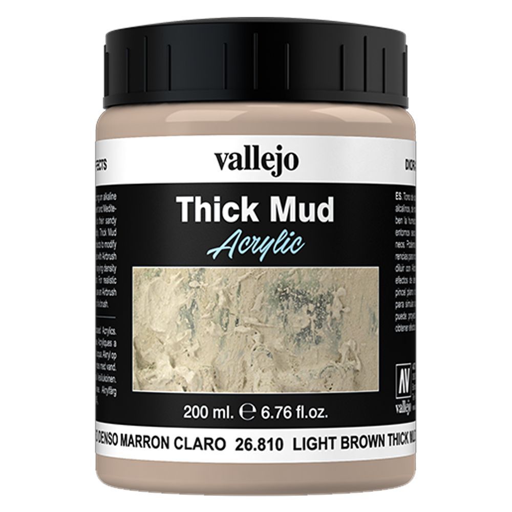 Vallejo - 26.810 Thick Mud 200ml - Light Brown