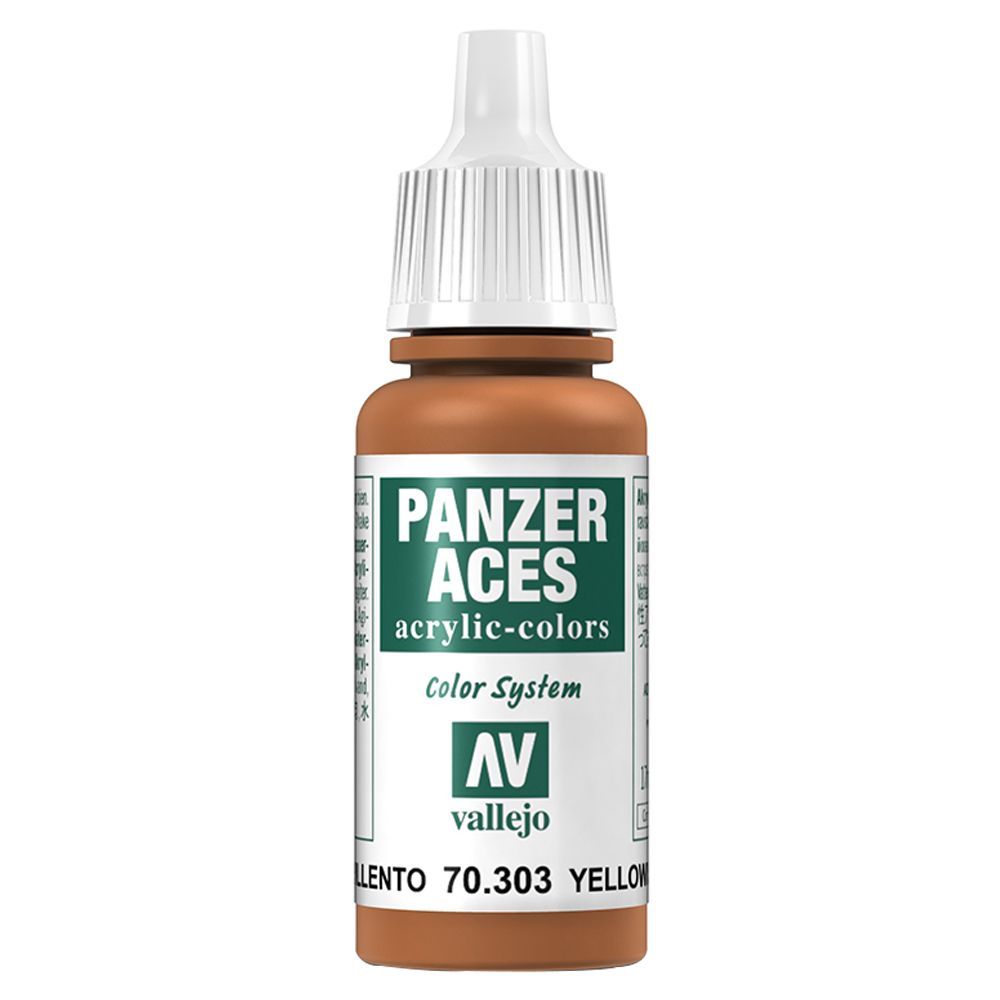 Vallejo - 70.303 Panzer Aces Paint 17ml - Yellowish Rust