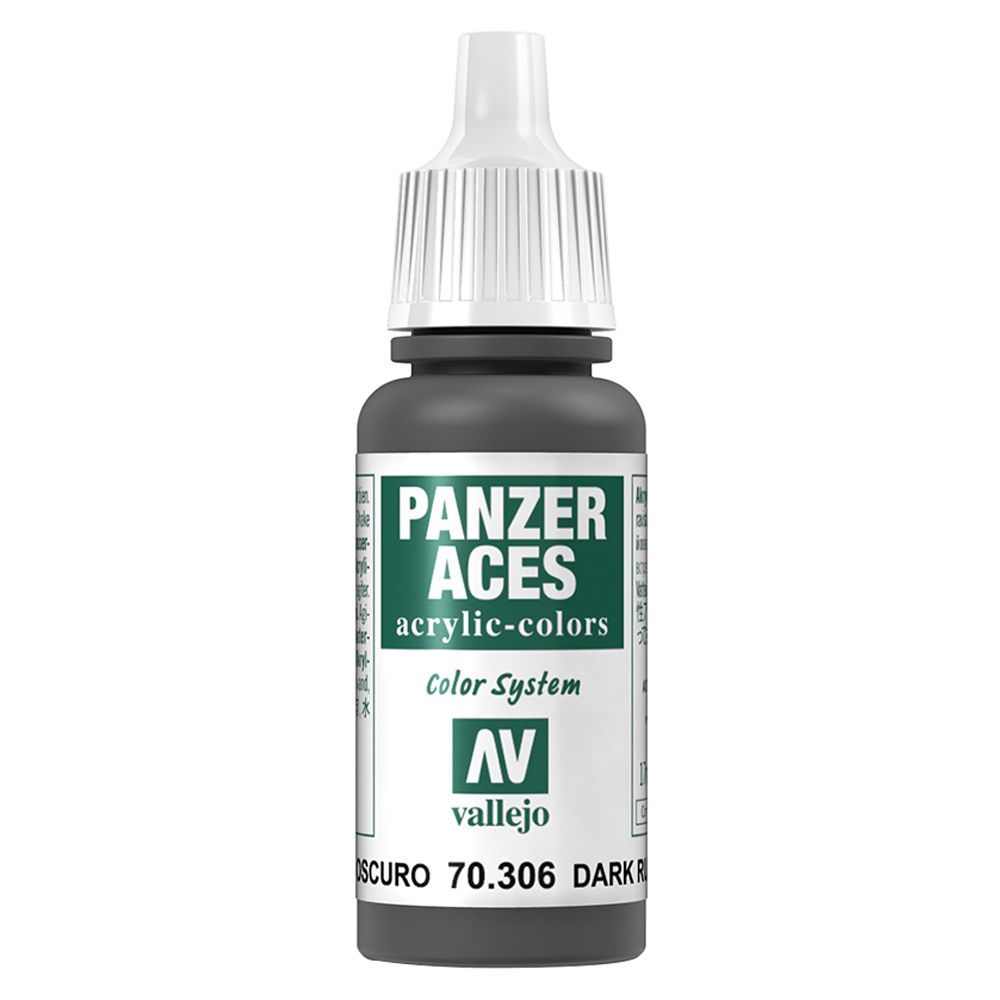 Vallejo - 70.306 Panzer Aces Paint 17ml - Dark Rubber