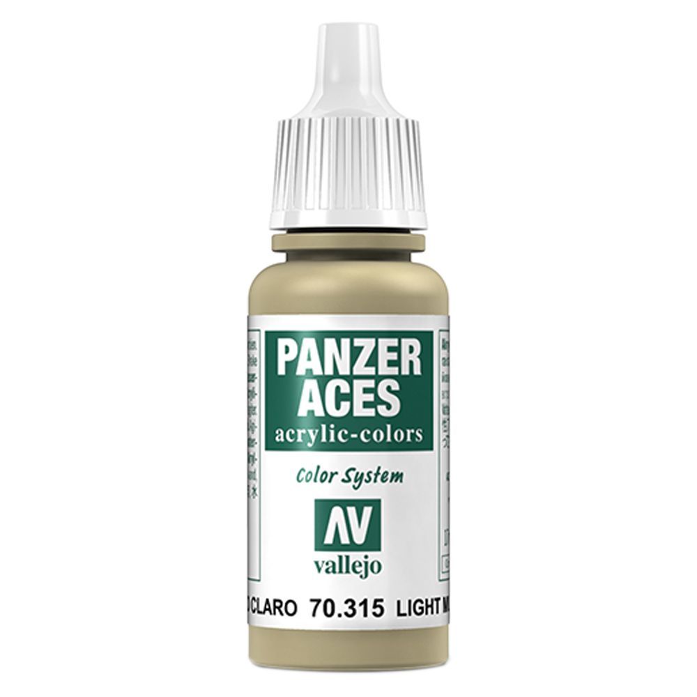 Vallejo - 70.315 Panzer Aces Paint 17ml - Light Mud