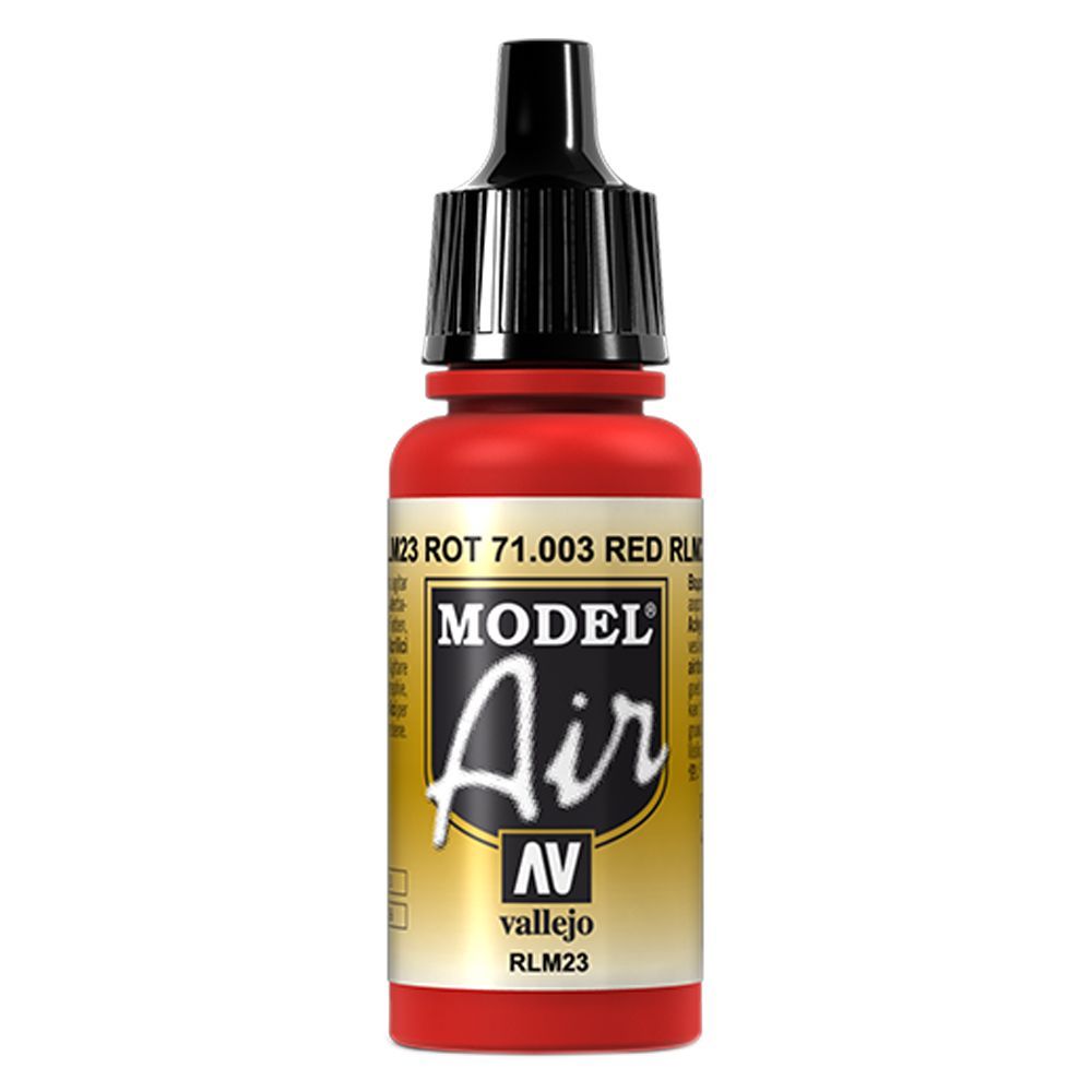 Vallejo - 71.003 Model Air Acrylic Paint RLM23 17ml - Red