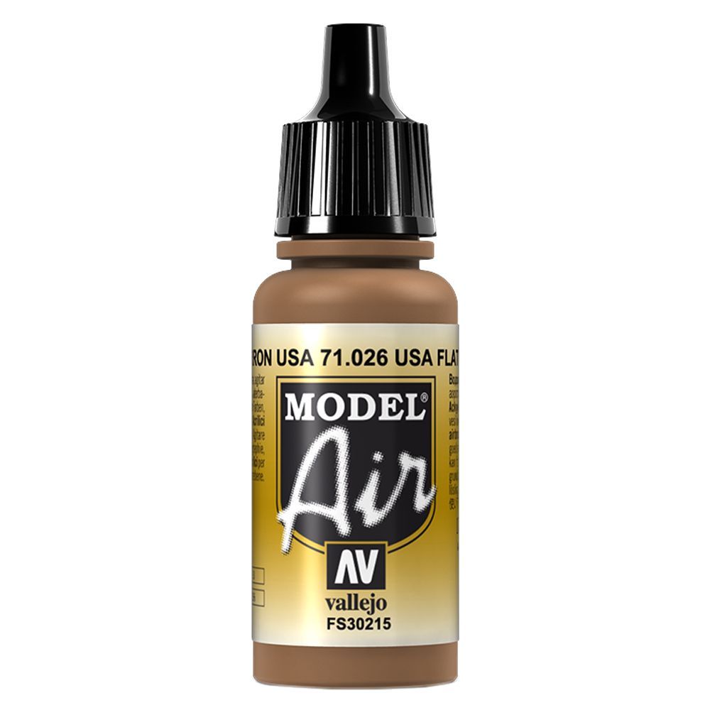 Vallejo - 71.026 Model Air Paint 17ml - US Flat Brown