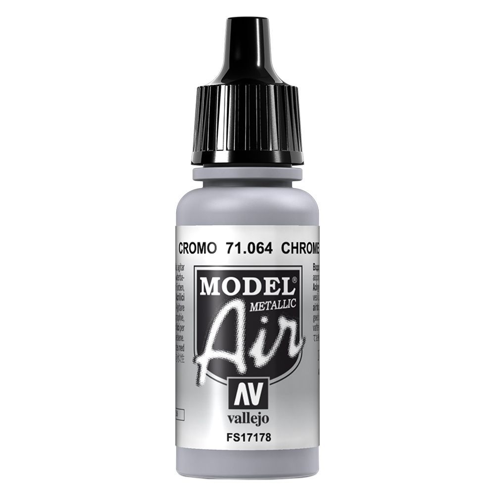 Vallejo - 71.064 Model Air Paint 17ml - Metallic Chrome