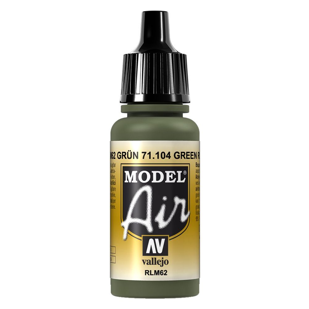 Vallejo - 71.104 Model Air Paint 17ml - Green RLM62