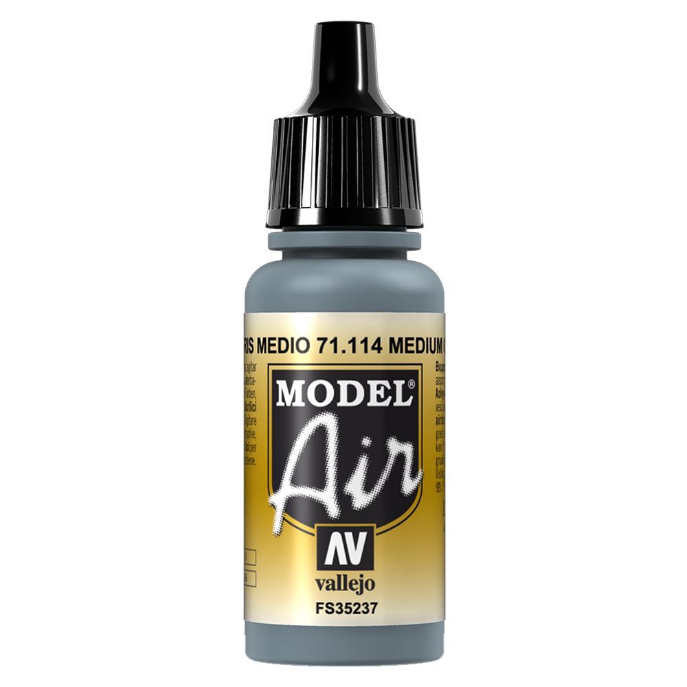 Vallejo - 71.114 Model Air Paint 17ml - Medium Grey