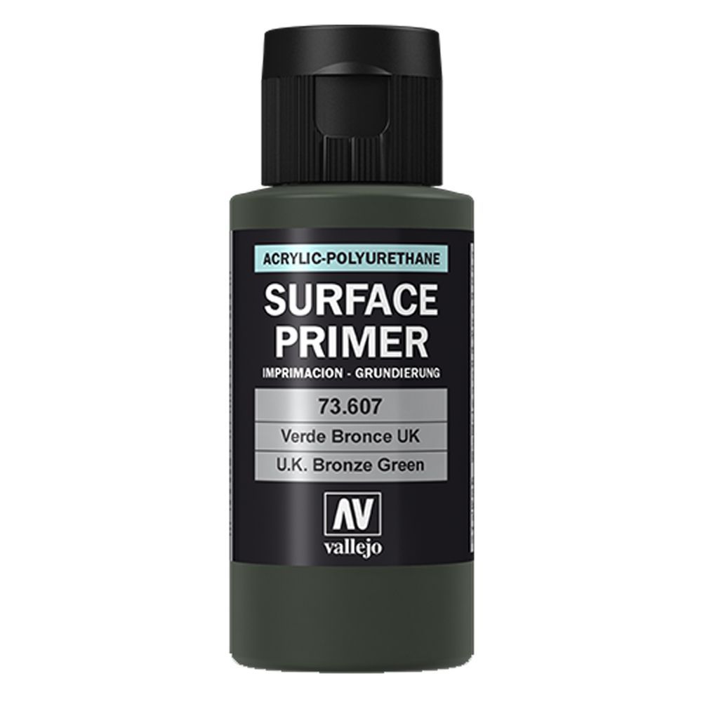 Vallejo - 73.607 Surface Primer Paint 60ml - Uk Bronze Green