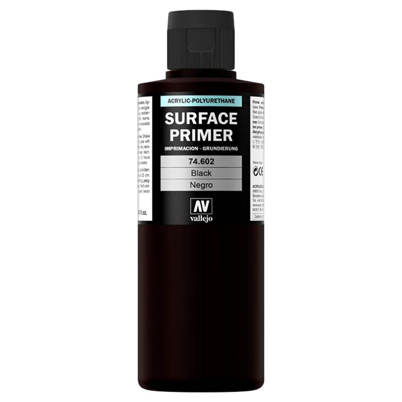 Vallejo - 74.602 Surface Primer - 200ml - Black