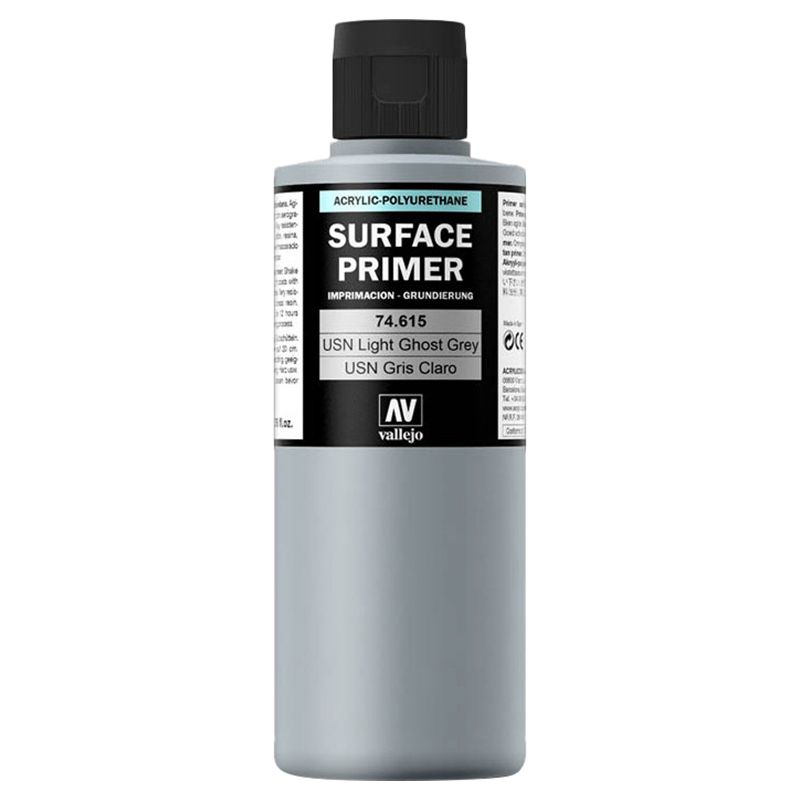 Vallejo - 74.615 Surface Primer USN - 200ml - Light Ghost Grey