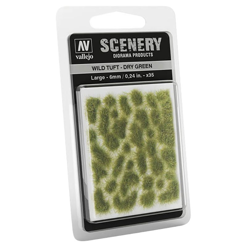 Vallejo - SC415 Scenery Wild Tuft - Large - Dry Green