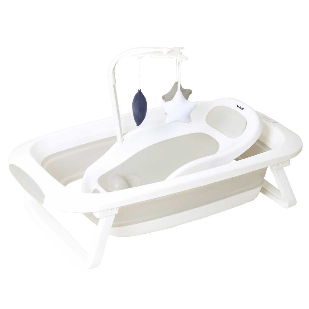 Jikel - Cloud Bathtub & Scrub Bath Booster Chair - Grey  (Exclusive)