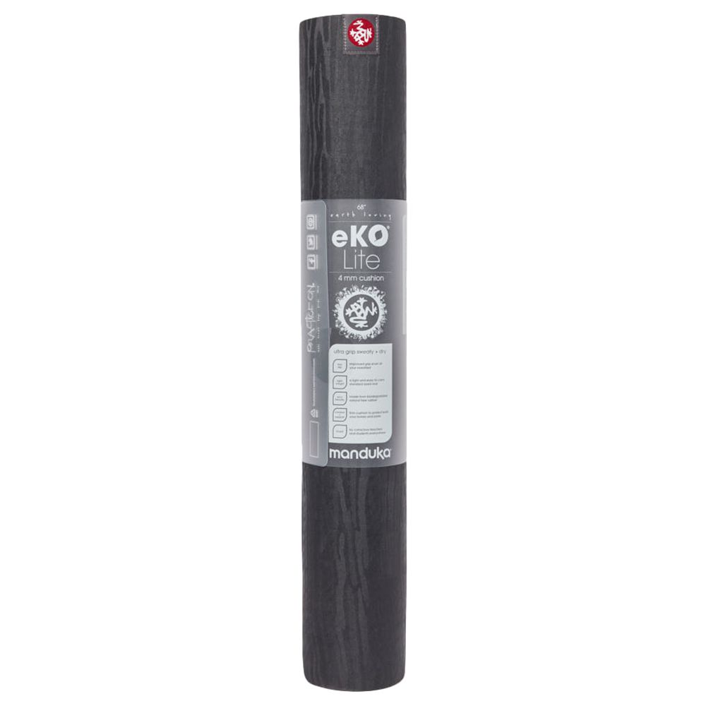 Manduka - Eko Lite Yoga Mat 4mm/180 x 61 x 0.4 cm - Charcoal