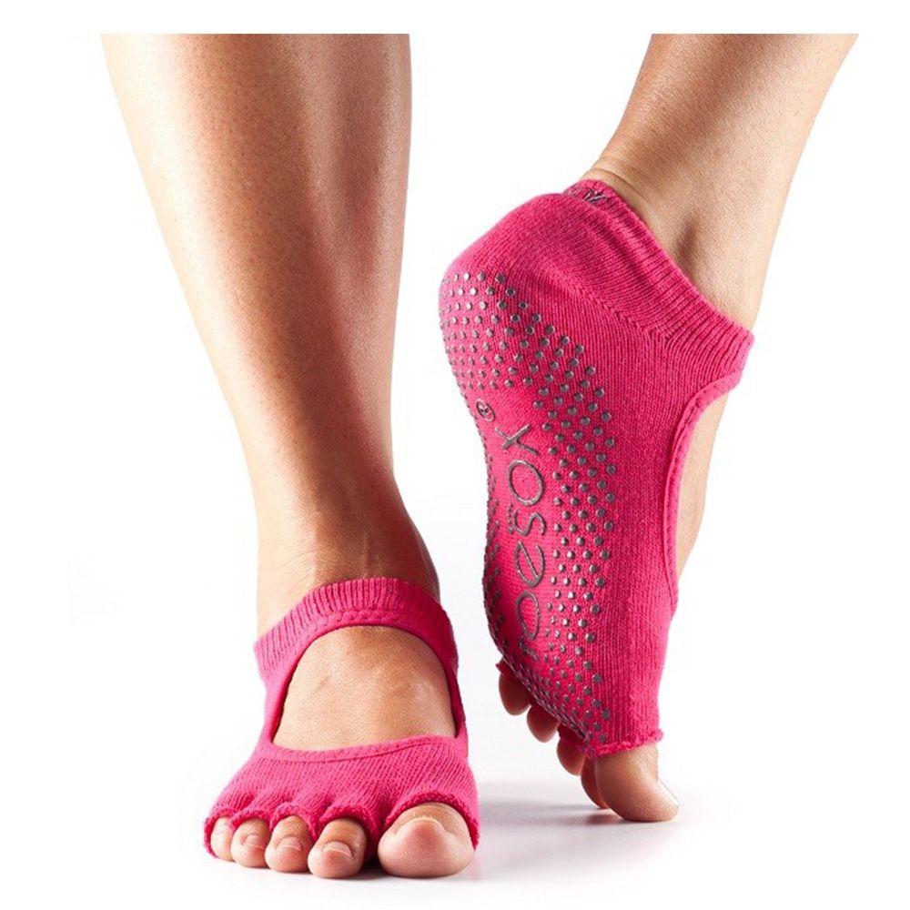 Toesox - Half Toe Bellarina Socks - Fuchsia