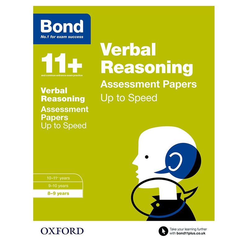 Bond 11+: Verbal Reasoning: Up To Speed Papers : 8-9 Years