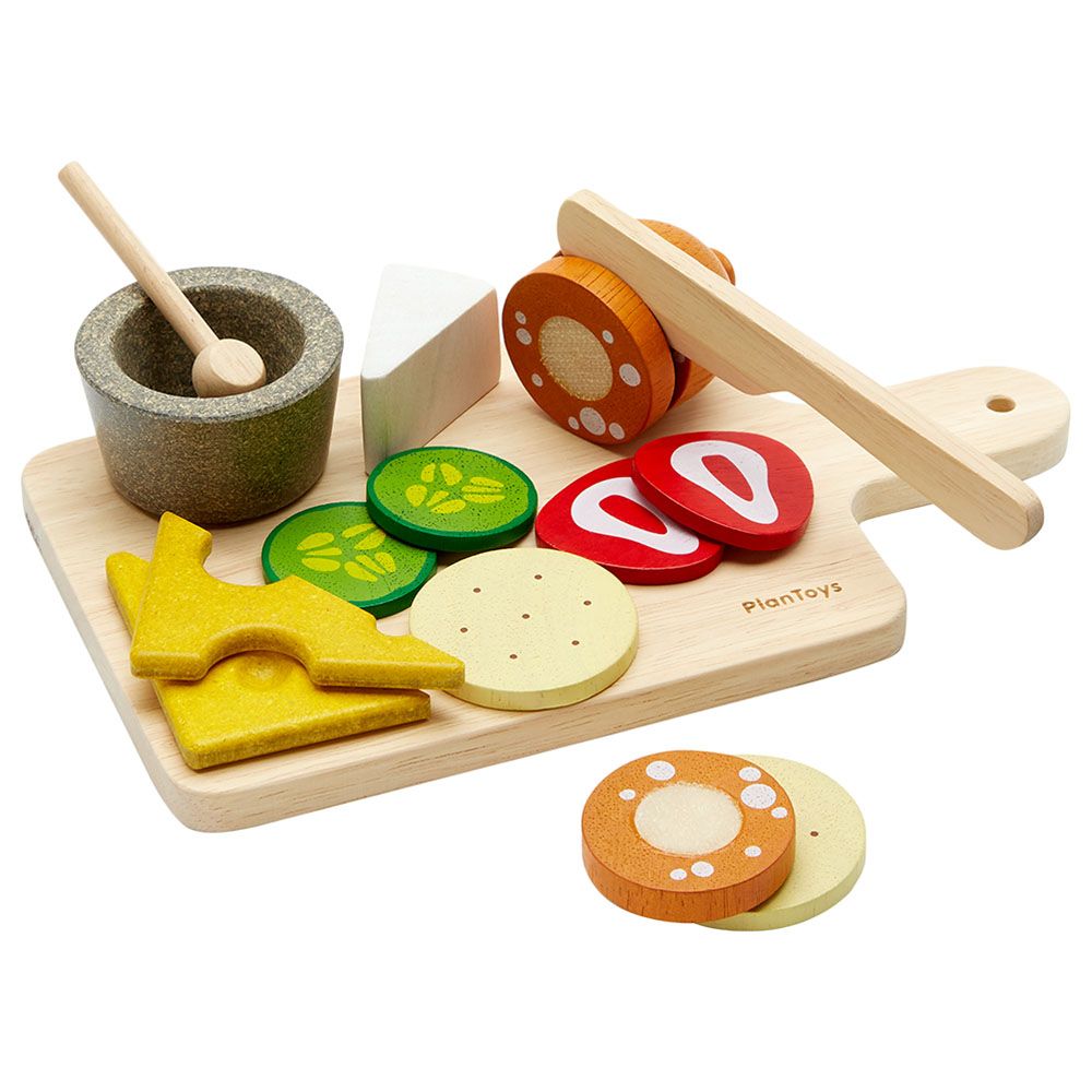 Plan Toys - Cheese & Charcuterie Board Playset