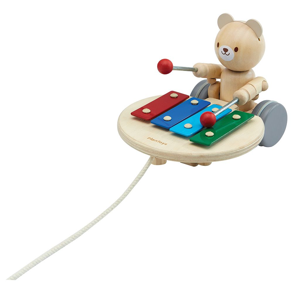 Plan Toys - Pull-Along Musical Bear