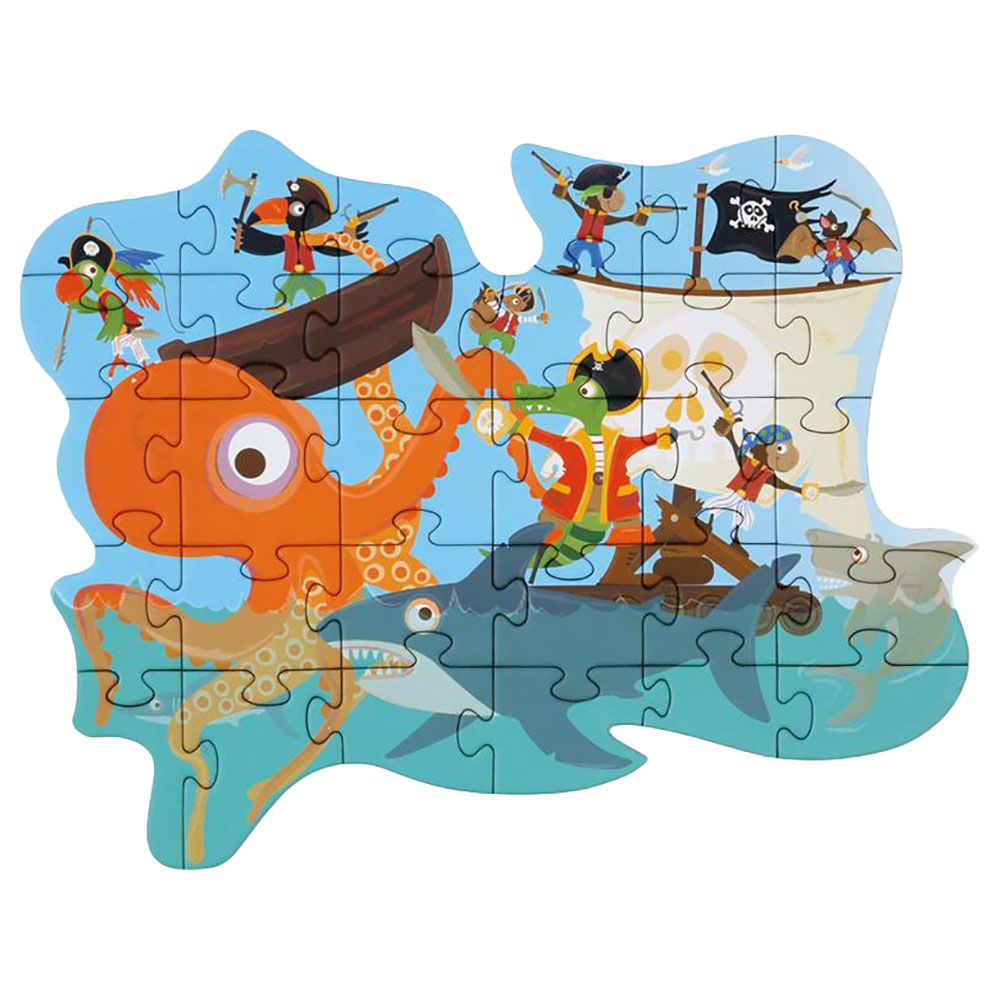 Scratch Europe - Pirates Contour Puzzle - 29pcs