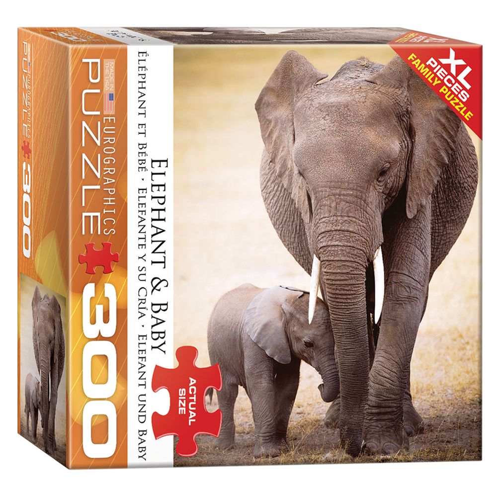 EuroGraphics Toys - Elephant & Baby Puzzle