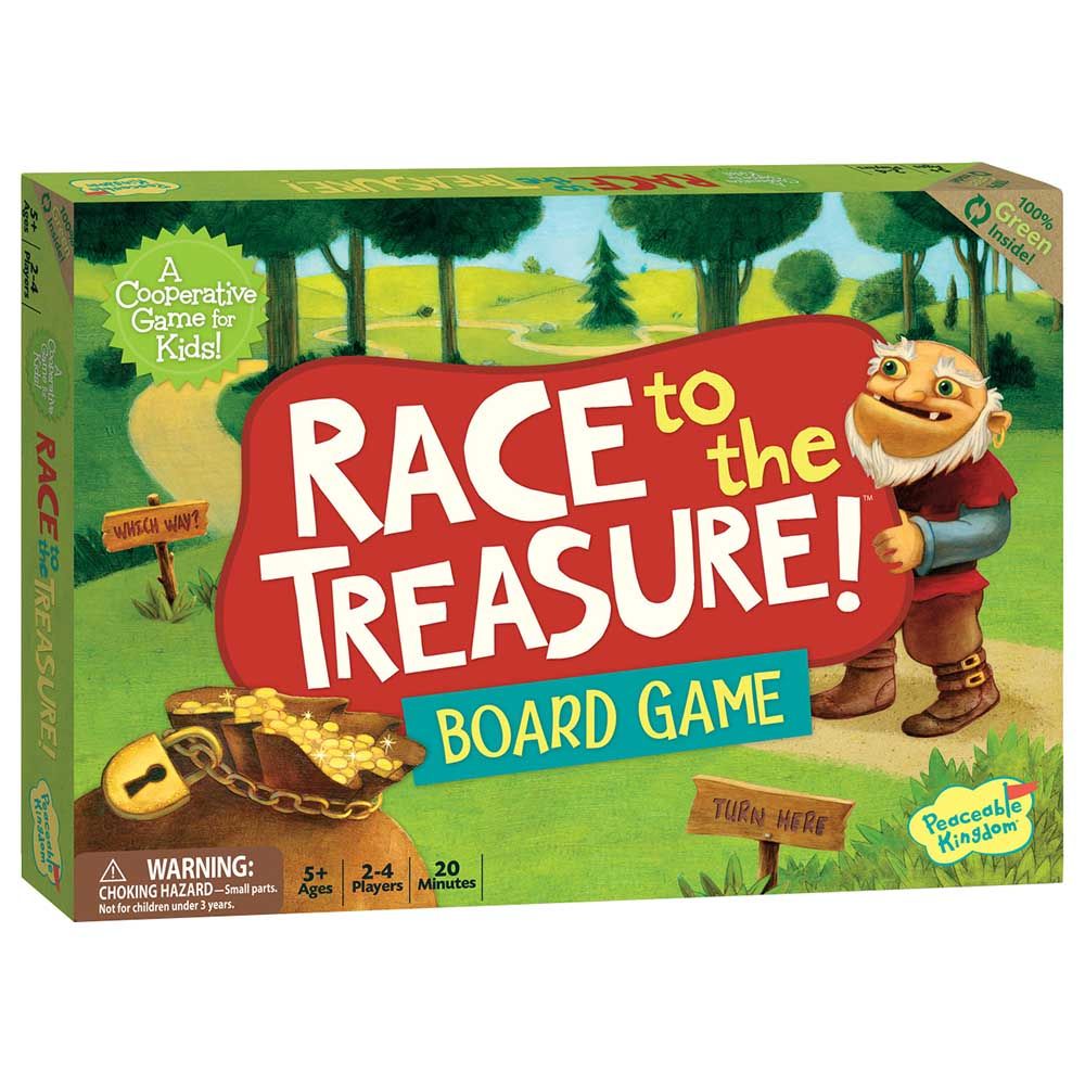 Peaceable Kingdom - Race To The Treasure! Board Game