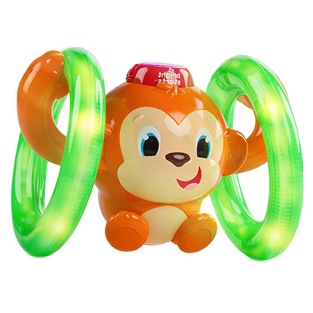 Bright Starts - Lights, Lights Baby Roll & Glow Monkey