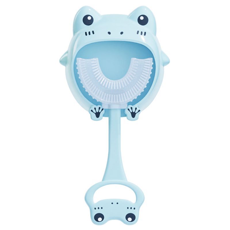 Cherubs Silicone U-Shape Kids Tooth Brush, Blue