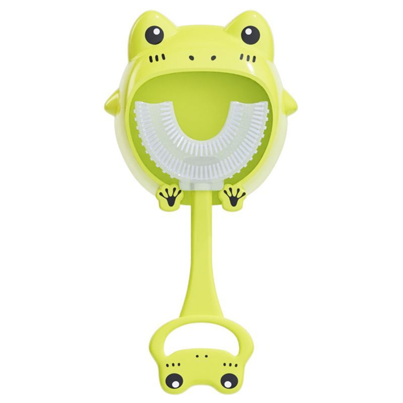 Cherubs Silicone U Shape Kids Tooth Brush, Green