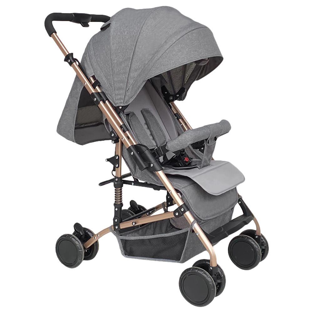 Bebesitos - Reversible Fast Folding Baby Stroller - Grey