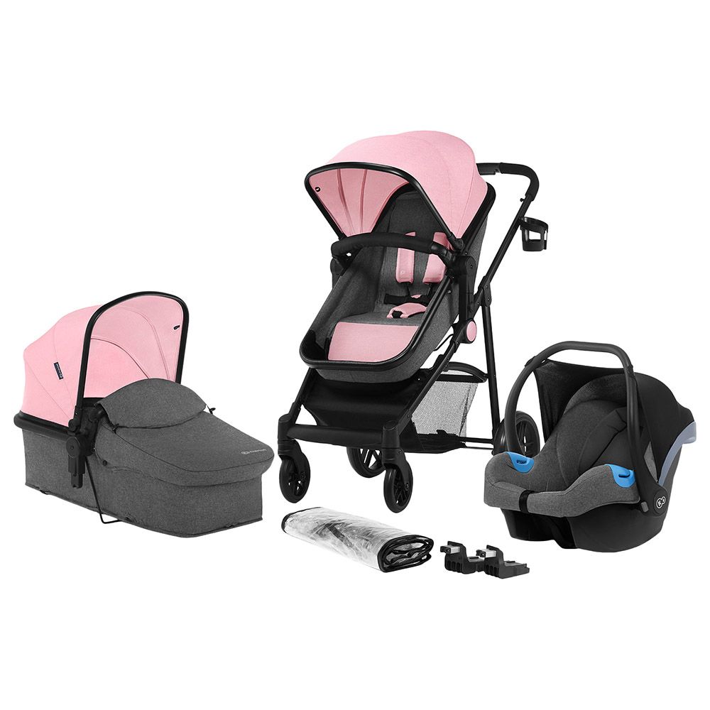 Kinderkraft - Juli 3-in-1 Travel System - Pink