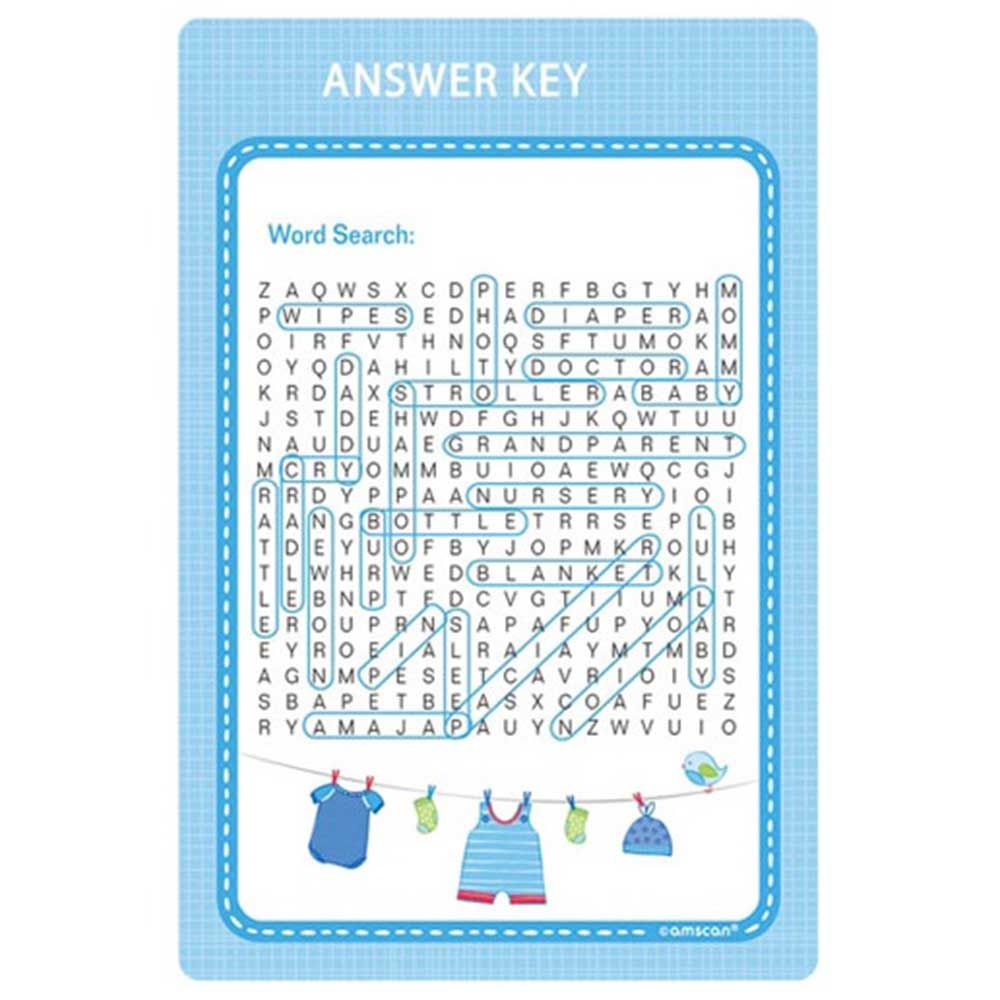 Shower With Love Boy Baby Shower Game