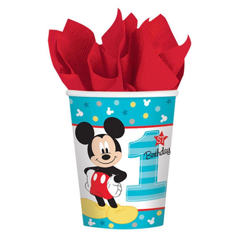 Mickey's Fun To Be One Paper Cups 9oz, 8pcs