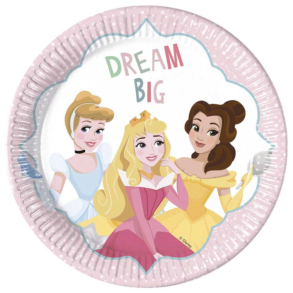 Disney Princess Dare To Dream Paper Plates 23cm, 8pcs