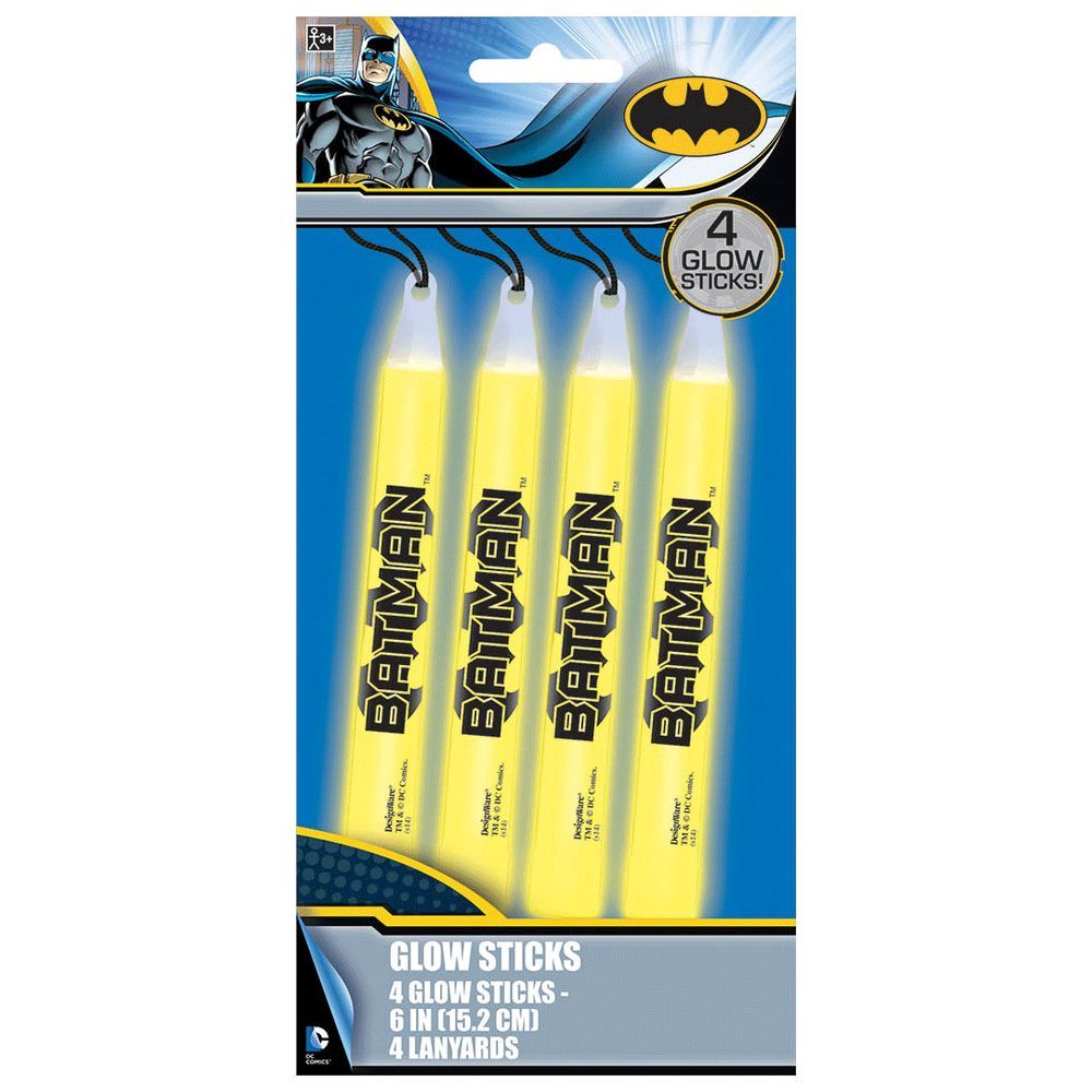 Amscan - Batman Glow Sticks 4pcs