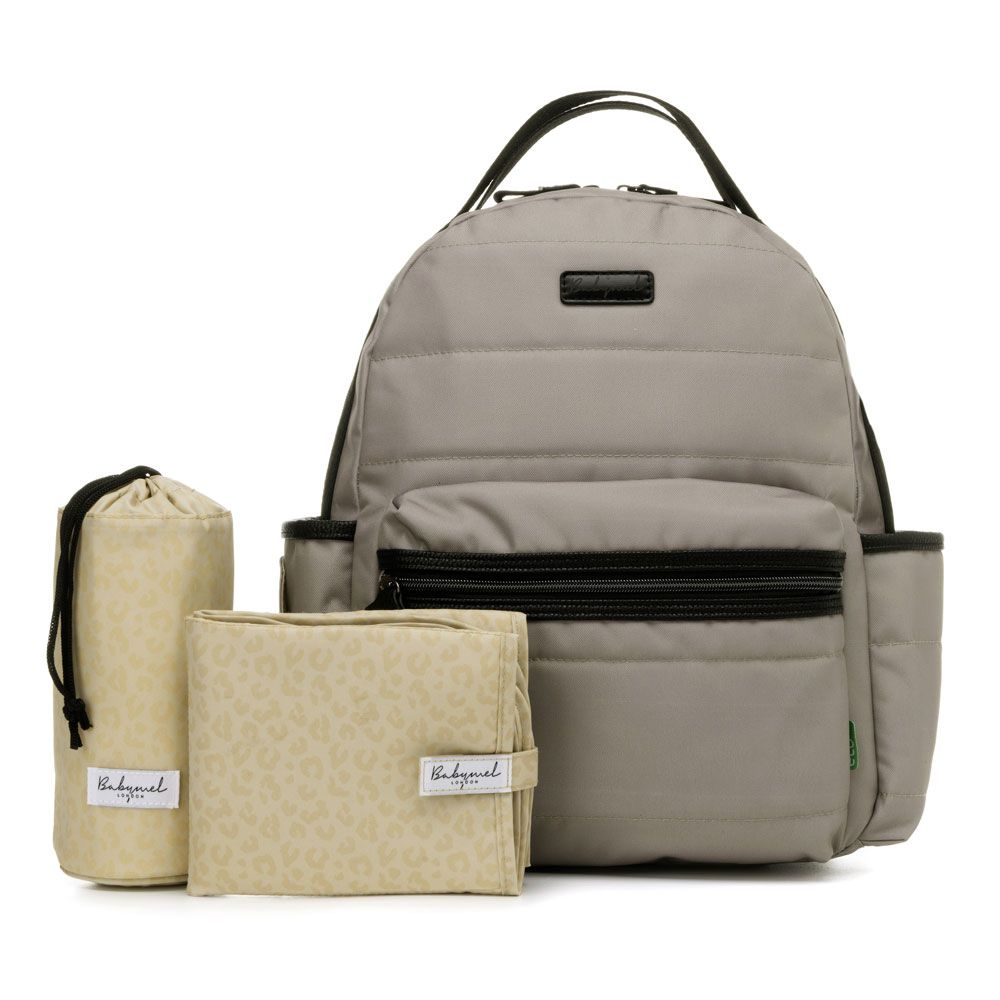 Babymel - Lola Eco Quilt Diaper Bag - Taupe