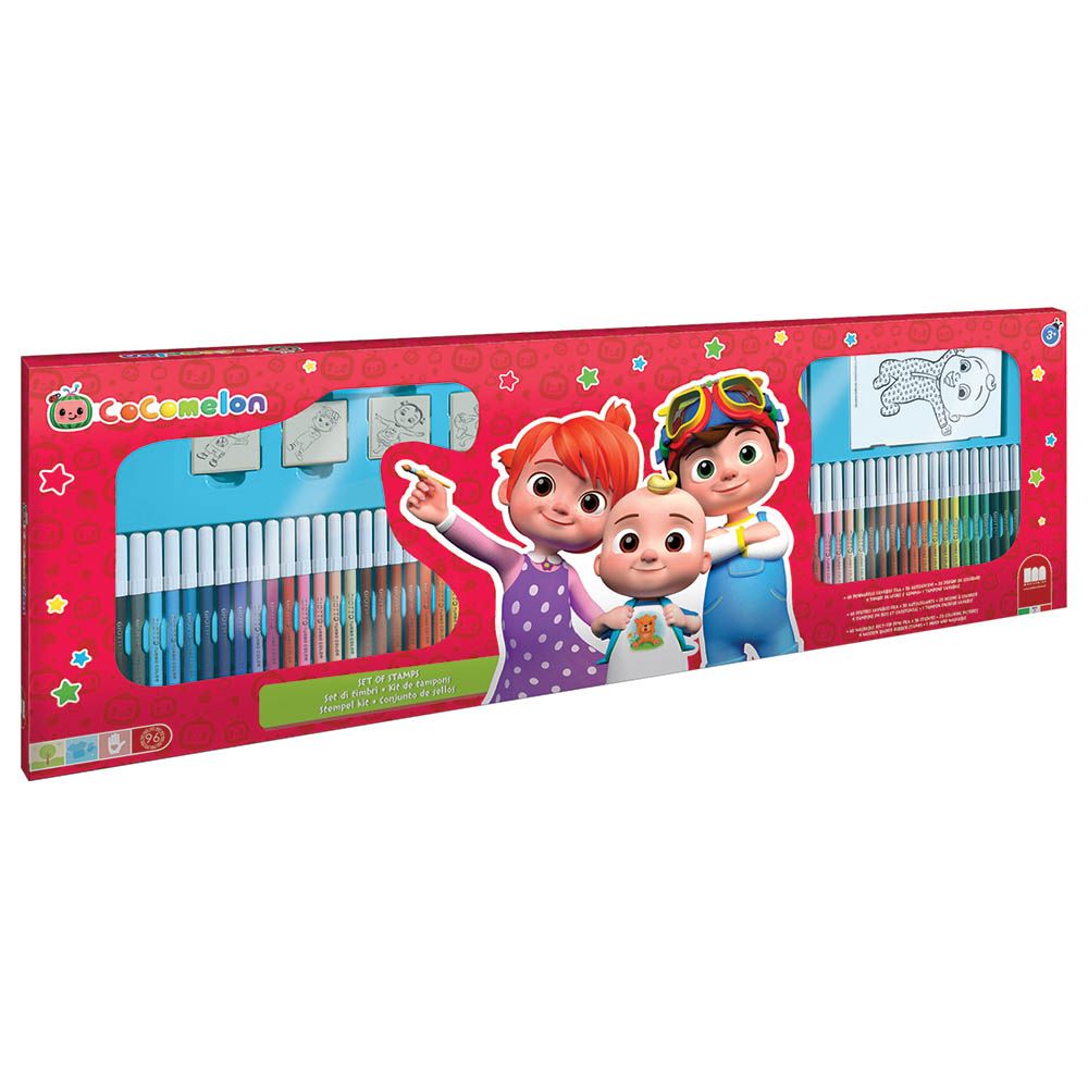 Multiprint - Cocomelon Coloring Kit w/ 60 Felt-Tip Pens