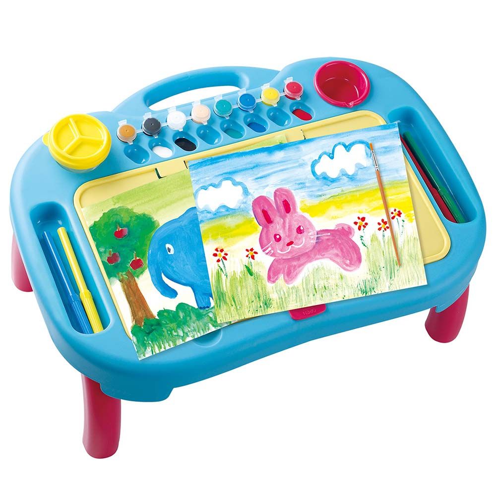 PlayGo - Draw & Carry Desk 19pc-Set - Blue