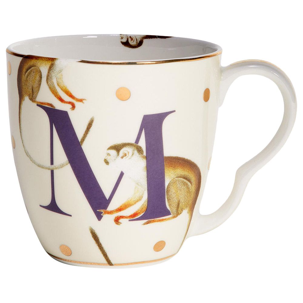 Yvonne Ellen - M - Alphabet Mug - Monkey