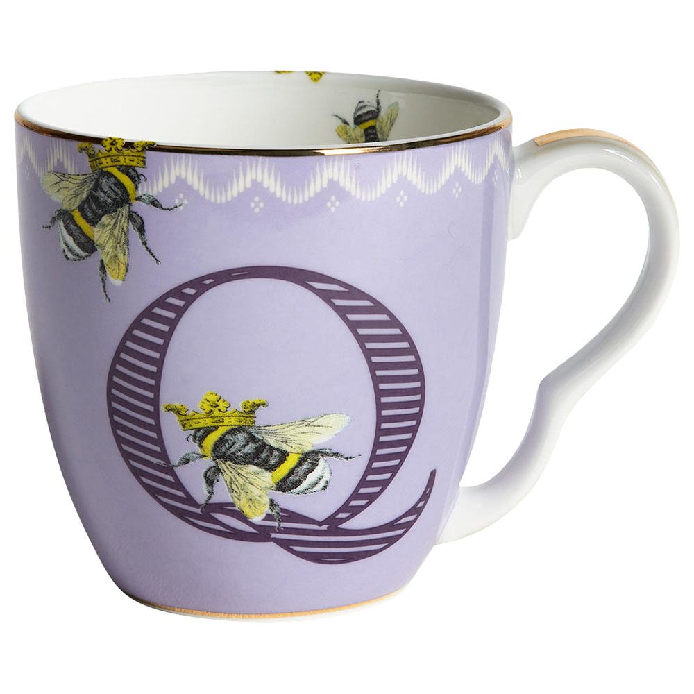 Yvonne Ellen - Q - Alphabet Mug - Queen Bee