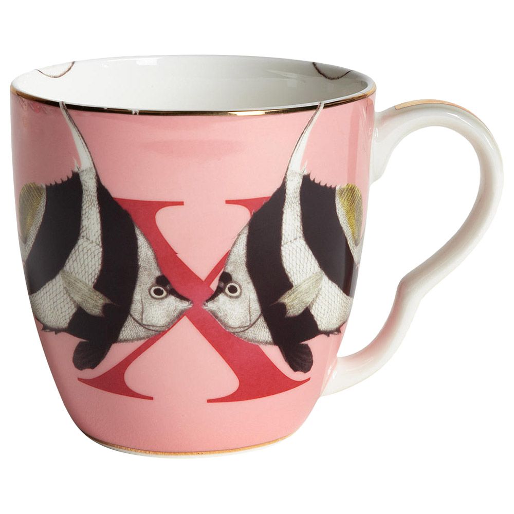 Yvonne Ellen - X - Alphabet Mug - XX Fish