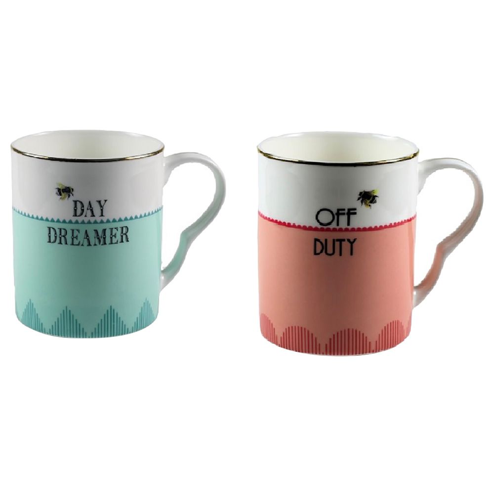 Yvonne Ellen - Set of 2 Mugs (Off Duty, Day Dreamer)