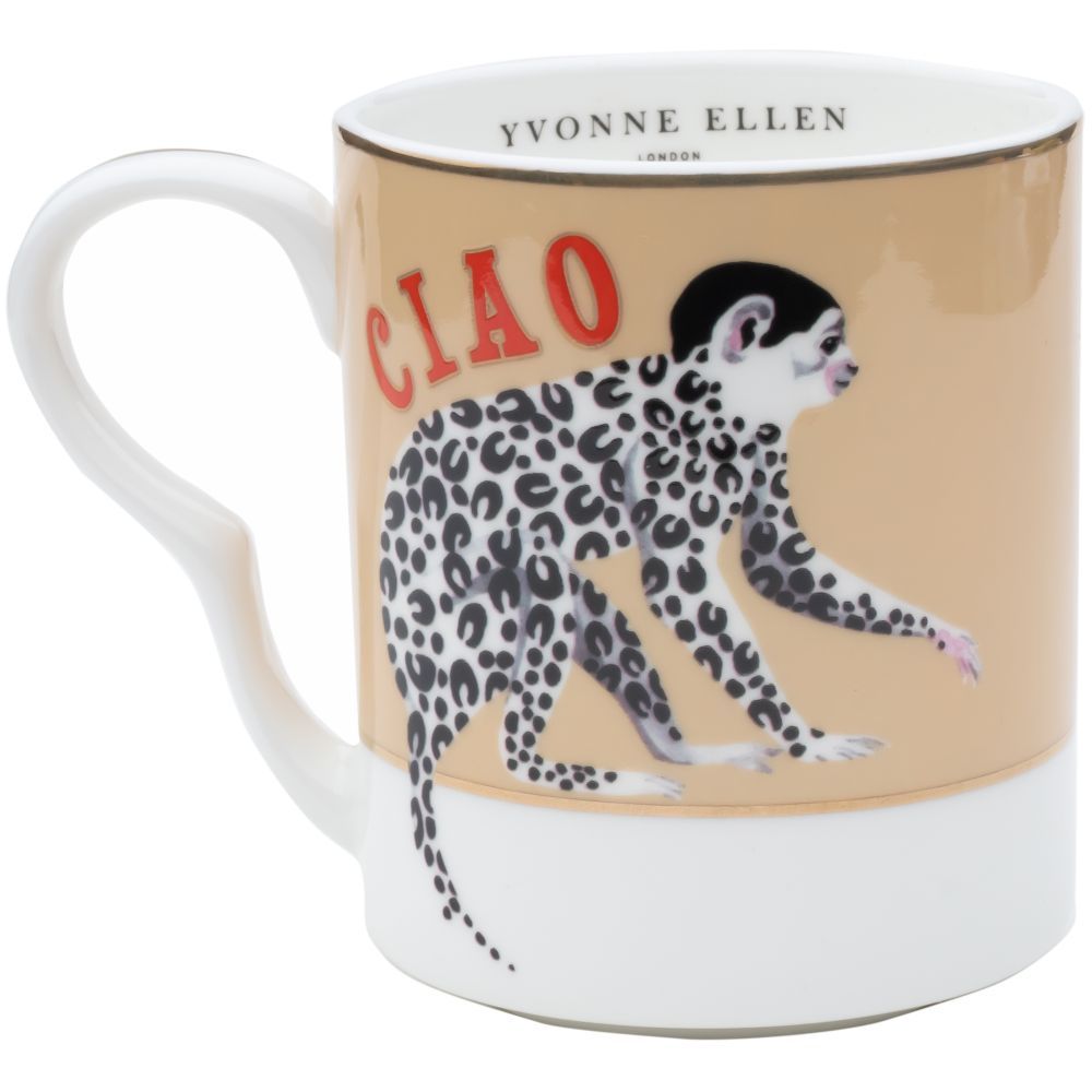 Yvonne Ellen - Monkey Small Mug 250ml - Brown