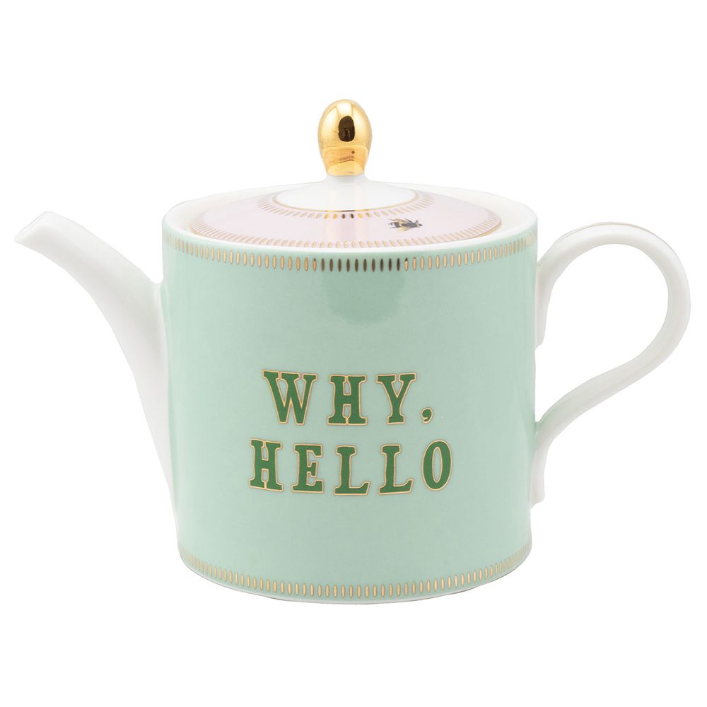 Yvonne Ellen - Why Hello Teapot - 800ml - Green