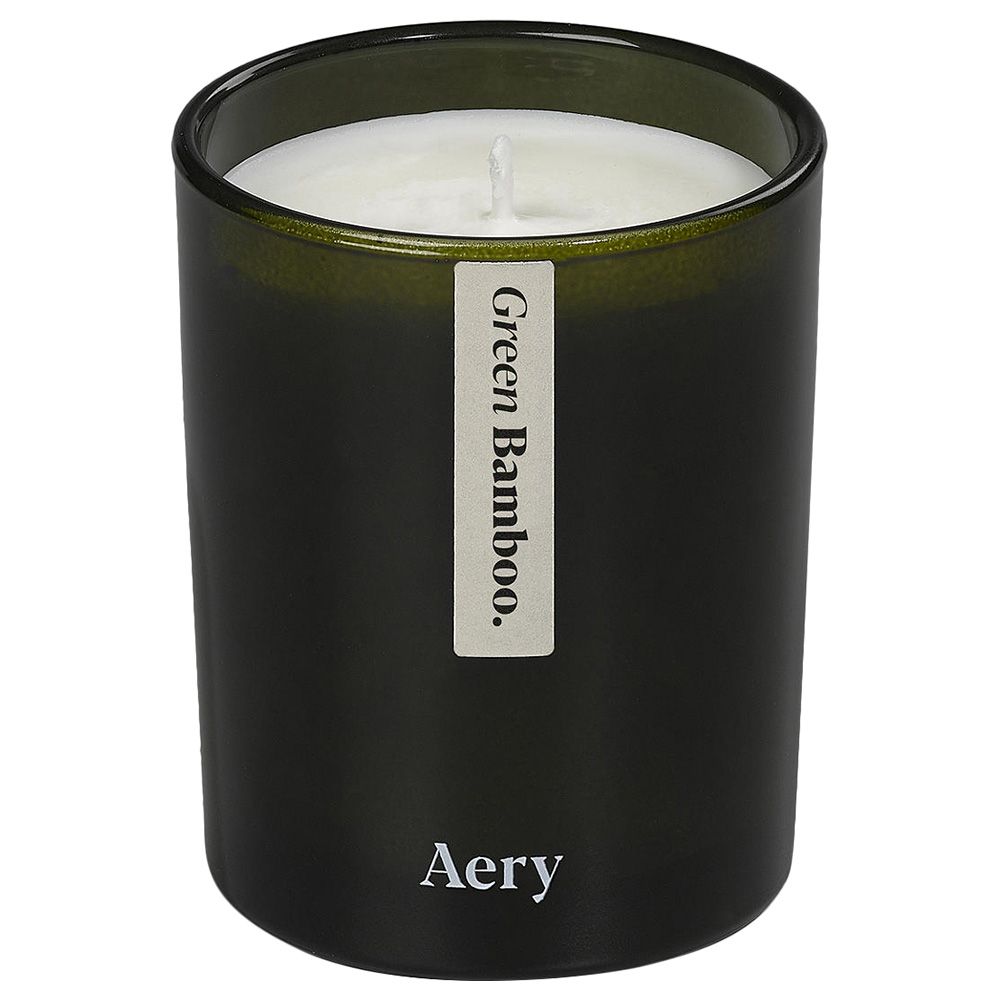 Aery - Green Bamboo Candle 200g - Black