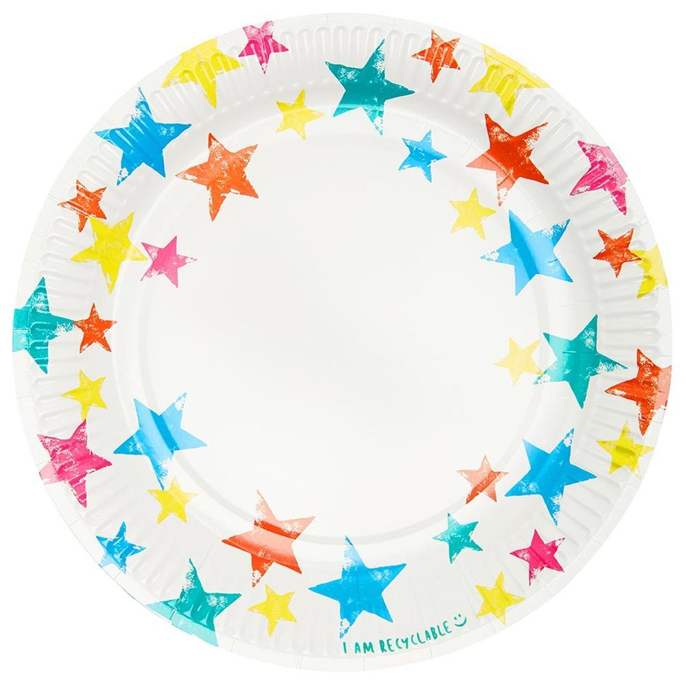 Talking Tables - Bithday Brights Star Plate 12 pcs - 9-inch