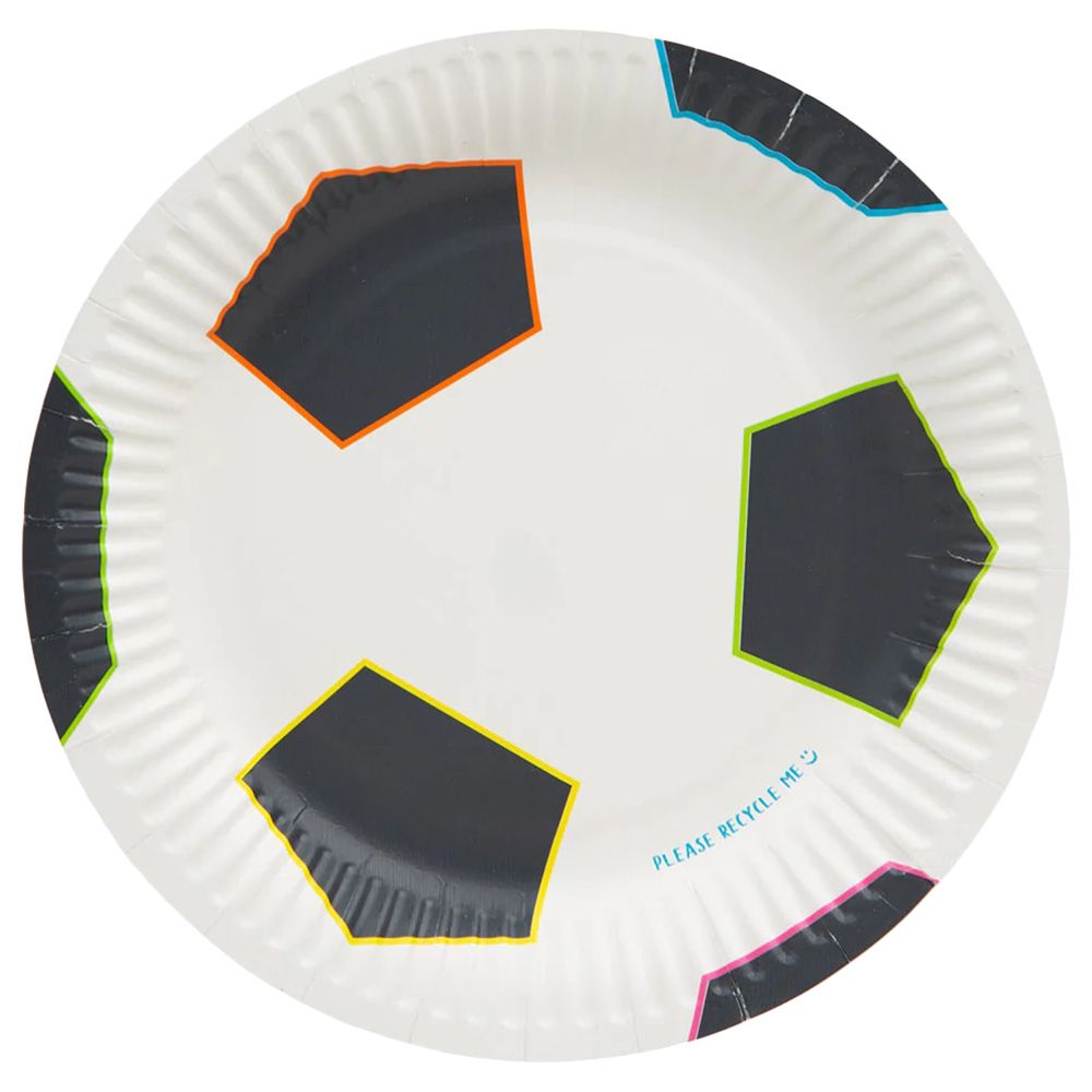 Talking Tables - Football Round Paper Plate - 18cm - 12pcs