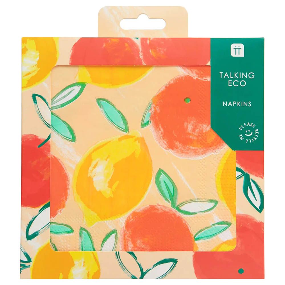 Talking Tables - Citrus Choice Eco Napkin - 33cm - 21pcs