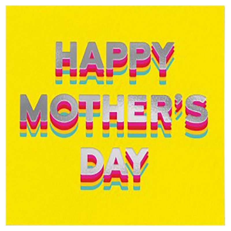 Redback Cards - Happy Mother's Day Card - Yellow