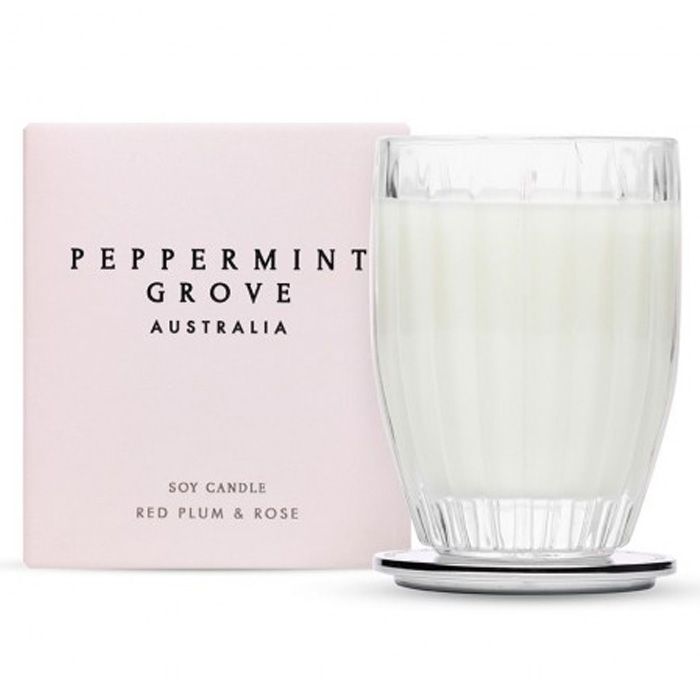 Peppermint Grove - Candle 200g Red Plum & Rose