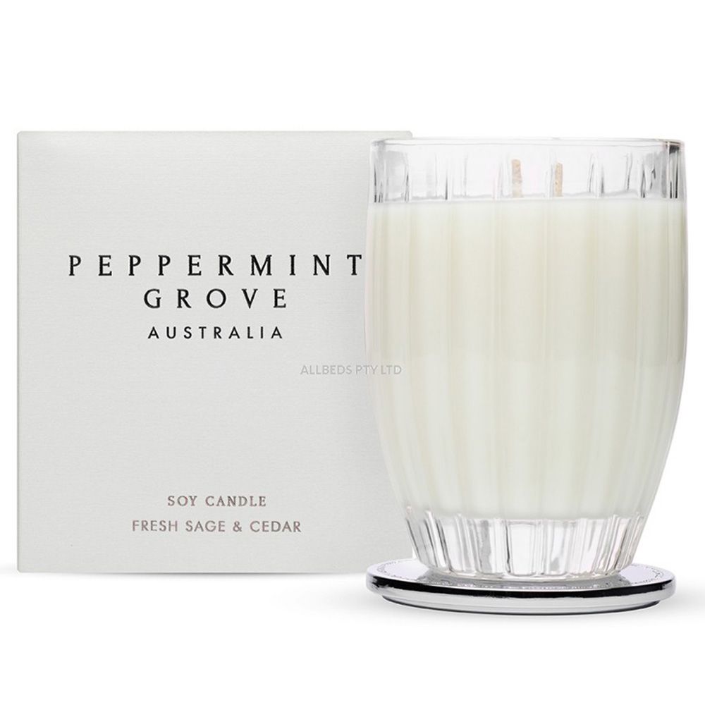 Peppermint Grove - Candle 350g Fresh Sage & Cedar